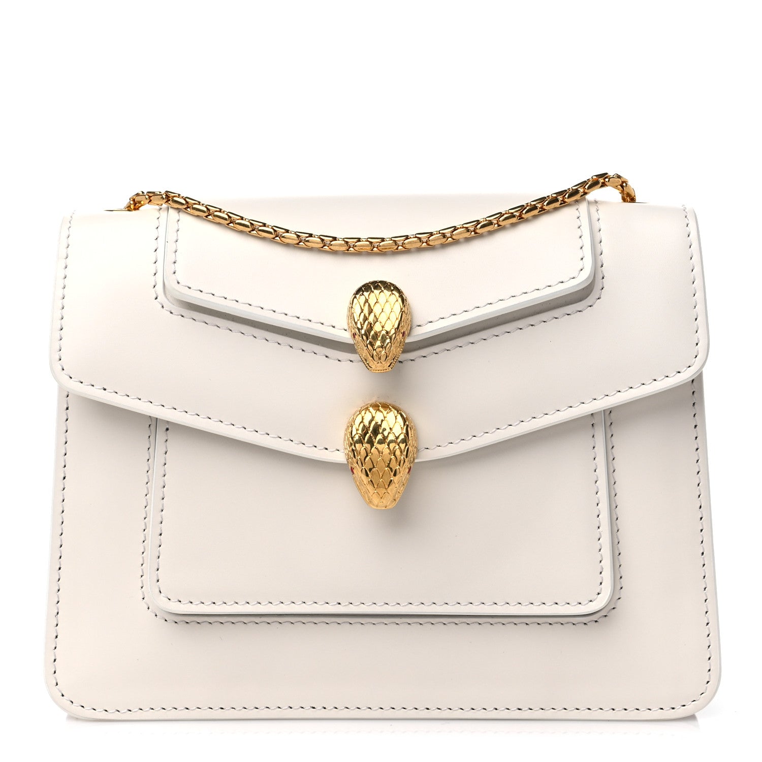 Bulgari x ALEXANDER WANG Calfskin Serpenti Bag White 1 of 9
