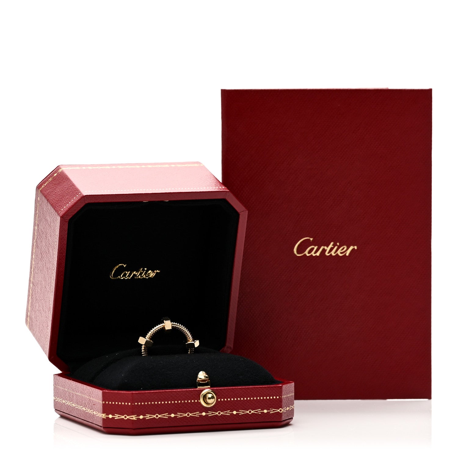 Cartier 18K Yellow Gold Ecrou de Cartier Ring 48 4.5 5 of 5