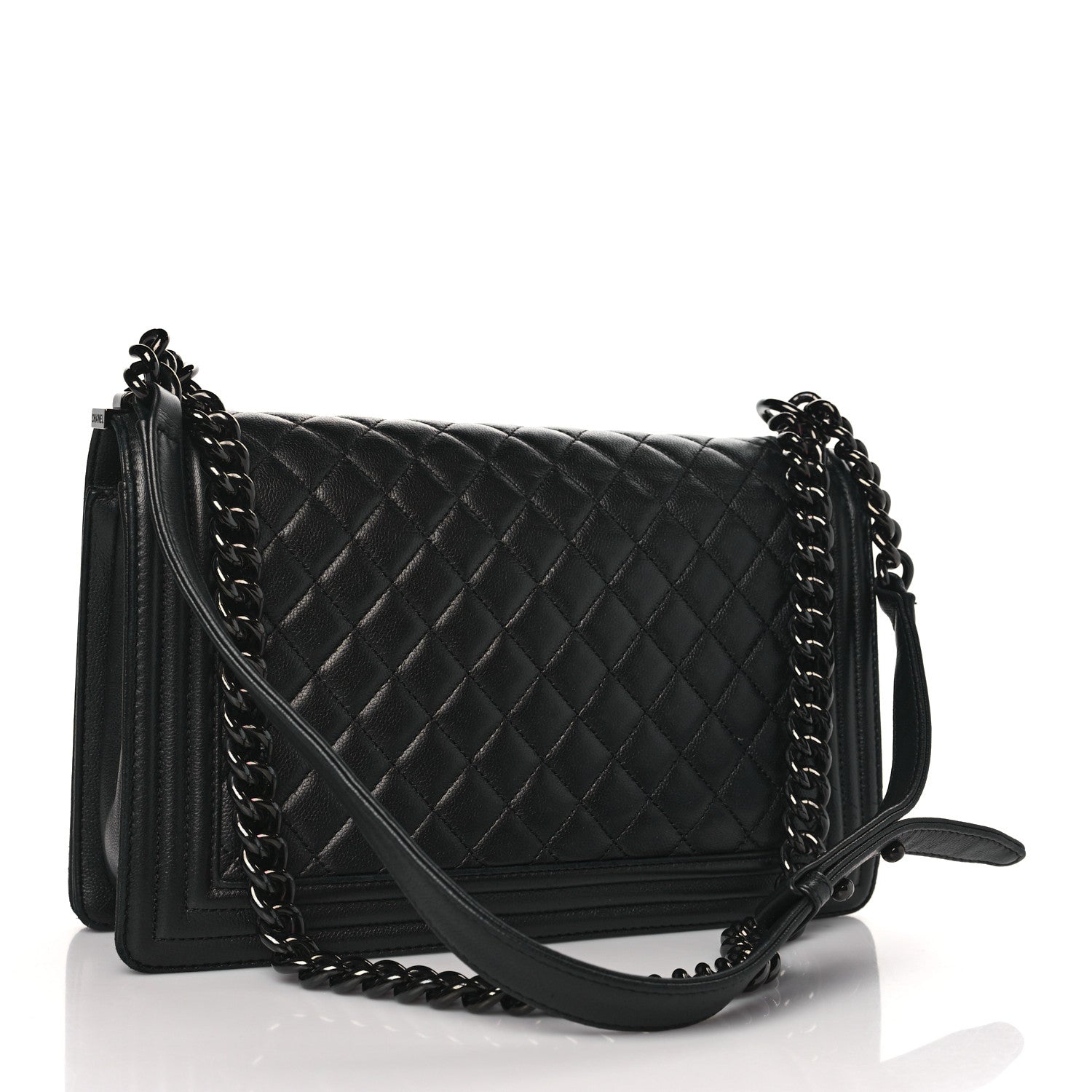 Chanel Caviar Quilted New Medium Boy Flap So Black 3 of 11