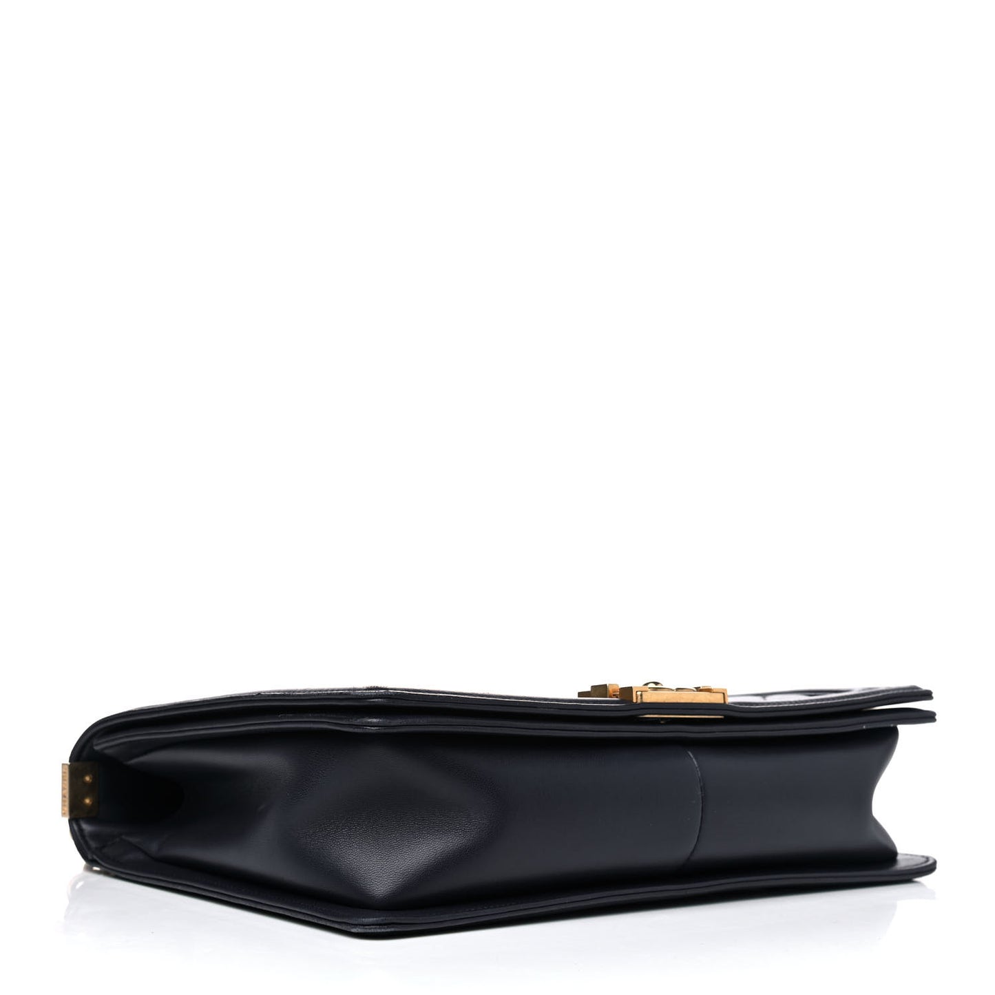 Lambskin Quilted Large Boy Flap Navy