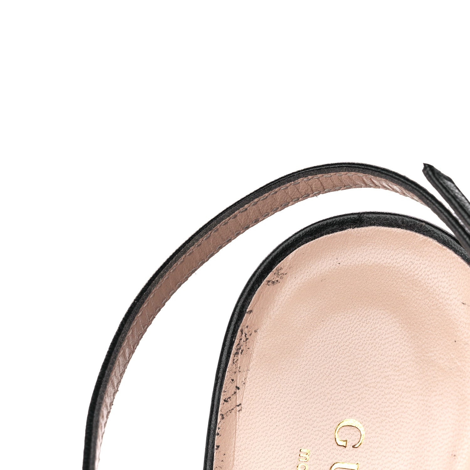 Gucci Nappa Victoria Strappy Horsebit Sandals 36 Black 9 of 10