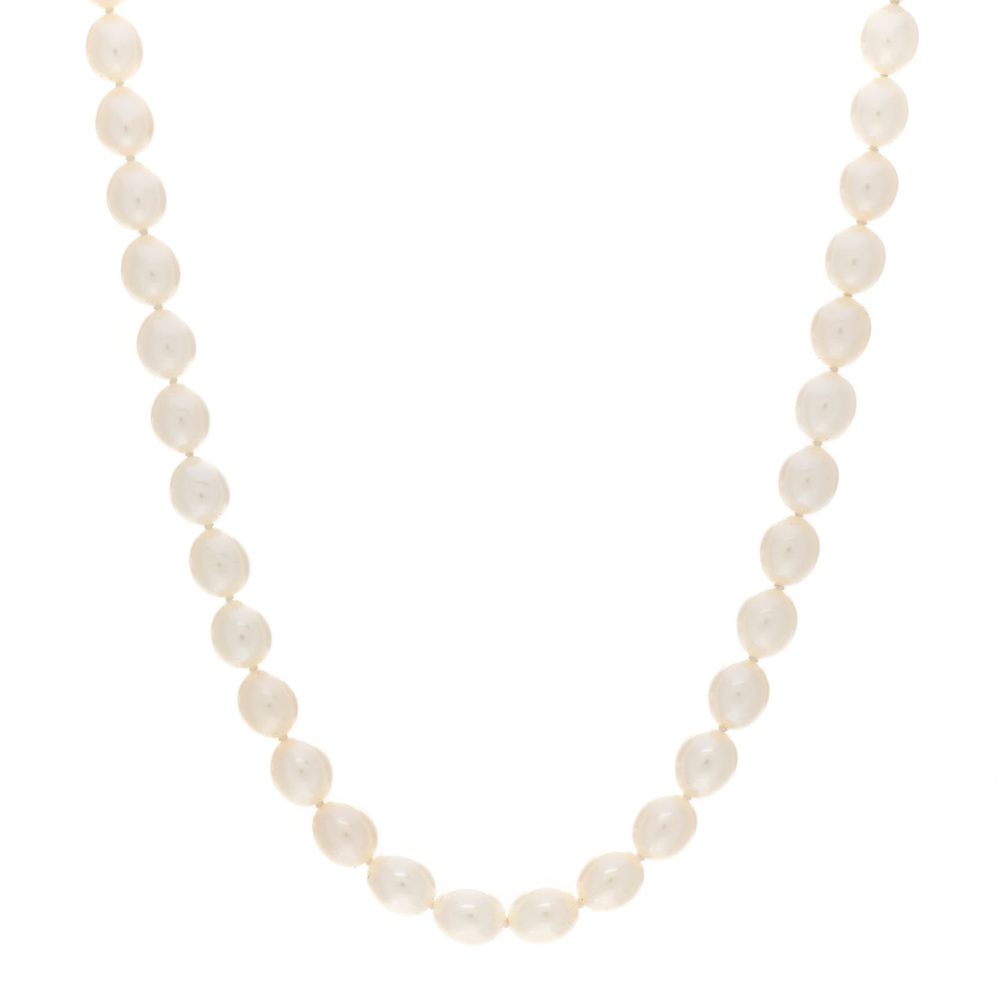 Sterling Silver Pearl Elsa Peretti Open Heart Necklace