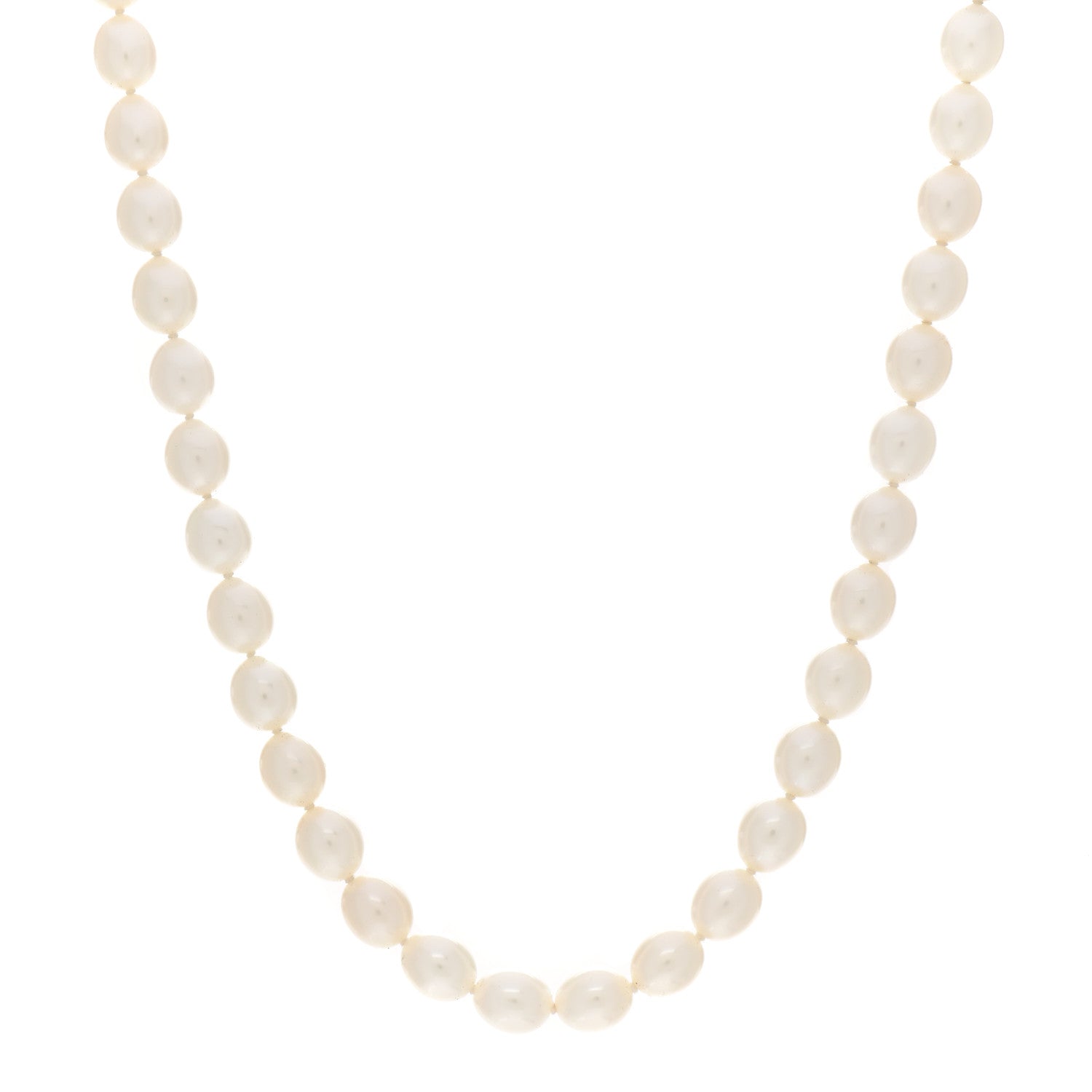 Tiffany Sterling Silver Pearl Elsa Peretti Open Heart Necklace 1 of 4