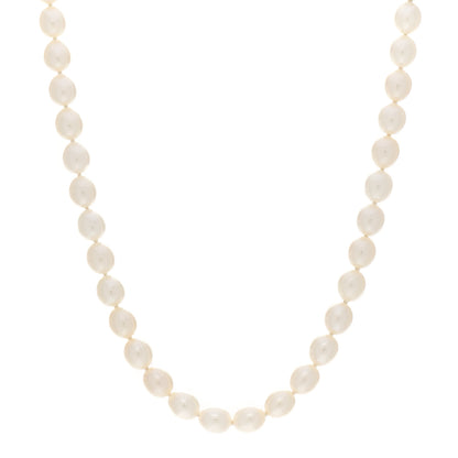 Tiffany Sterling Silver Pearl Elsa Peretti Open Heart Necklace 1 of 4