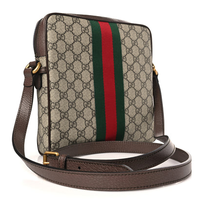 Gucci GG Supreme Monogram Web Small Ophidia Messenger Bag Brown 3 of 9