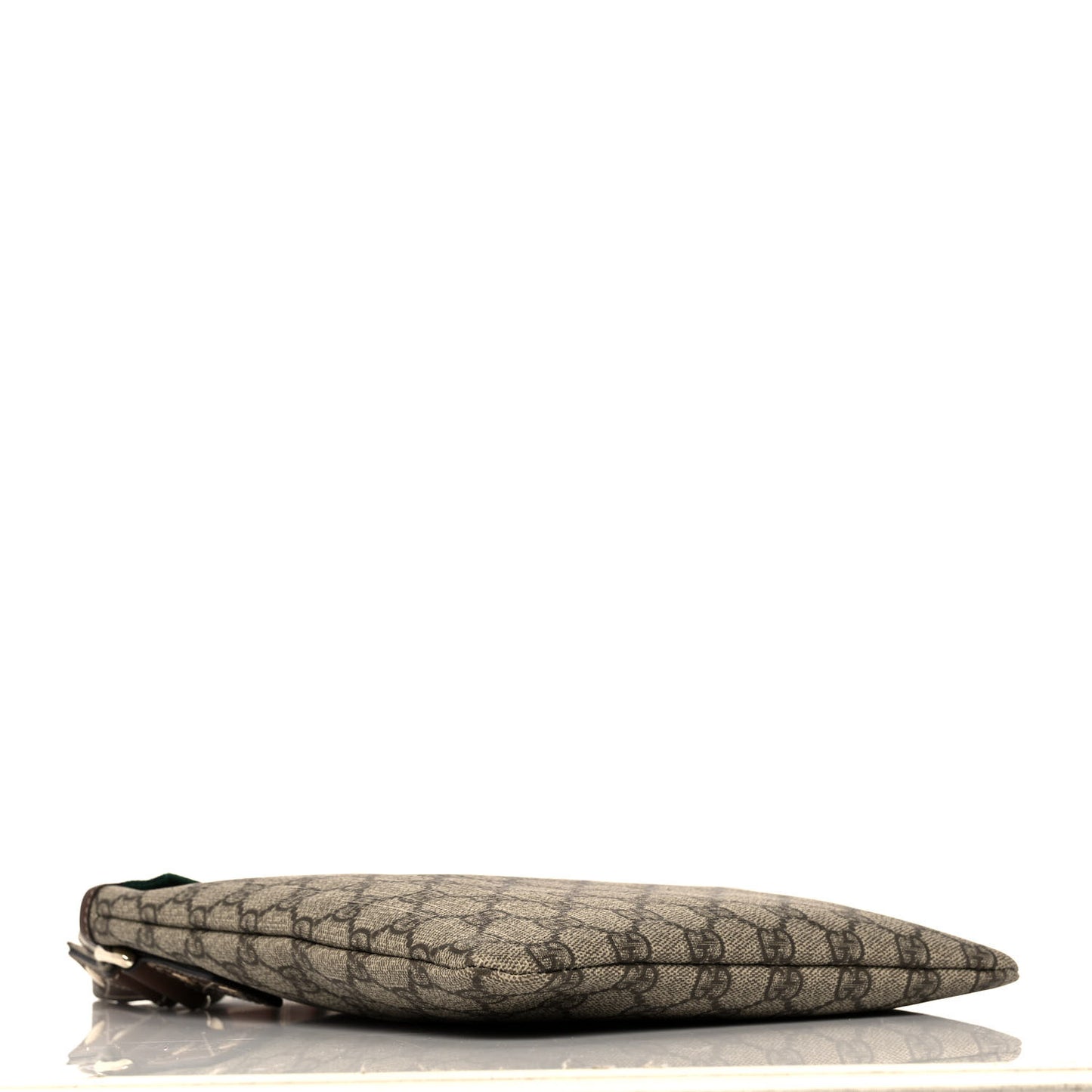 GG Plus Monogram Signature Web Loop Messenger Brown
