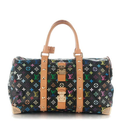 Louis Vuitton Monogram Multicolor Keepall 45 Black 1 of 12