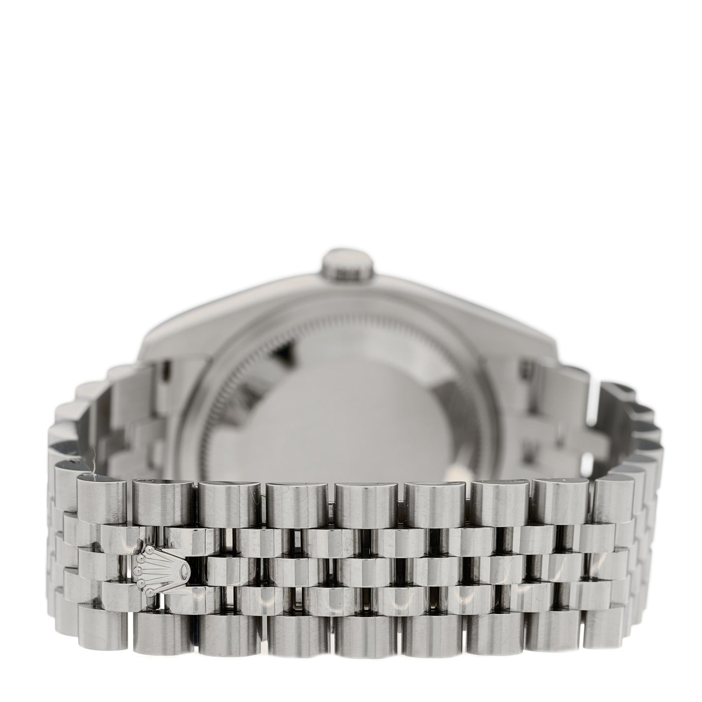 Stainless Steel 18K White Gold 36mm Oyster Perpetual Datejust Watch Blue 116234