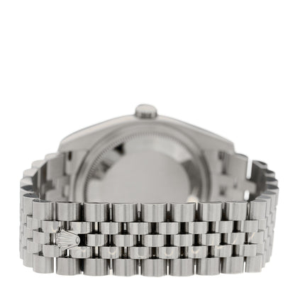 Rolex Stainless Steel 18K White Gold 36mm Oyster Perpetual Datejust Watch Blue 116234 3 of 4