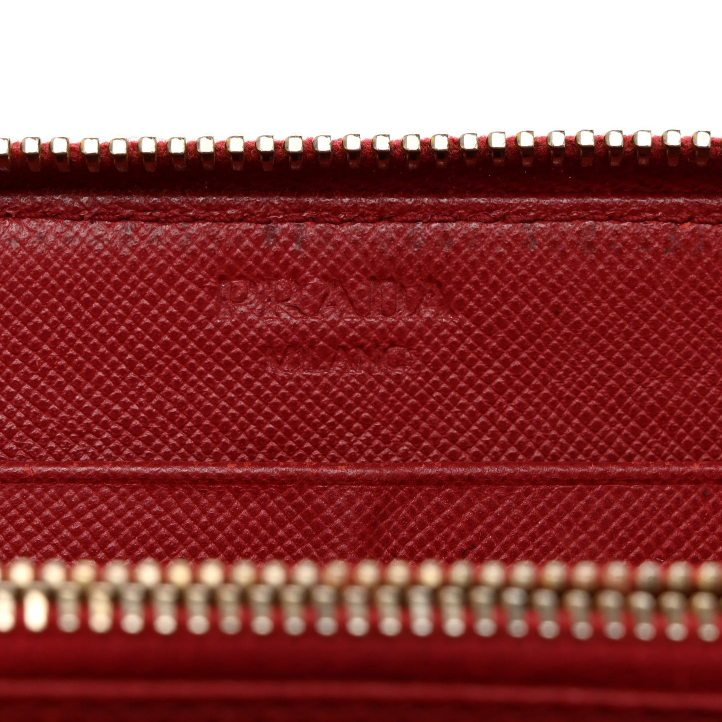 Saffiano Metal Zip Around Wallet Peonia