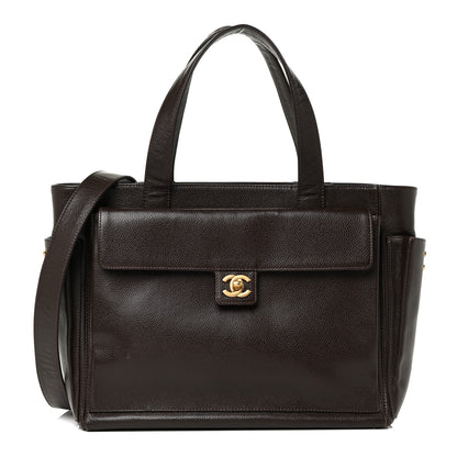 Chanel Caviar Shopper Tote Brown 1 of 17