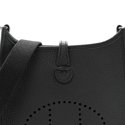 Hermes Taurillon Clemence Evelyne TPM Black 8 of 12