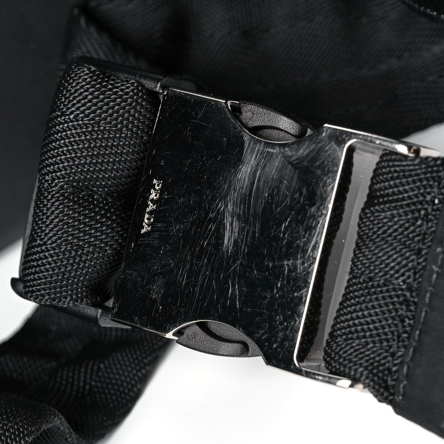 Prada Tessuto Nylon Saffiano Belt Bag Black 12 of 12
