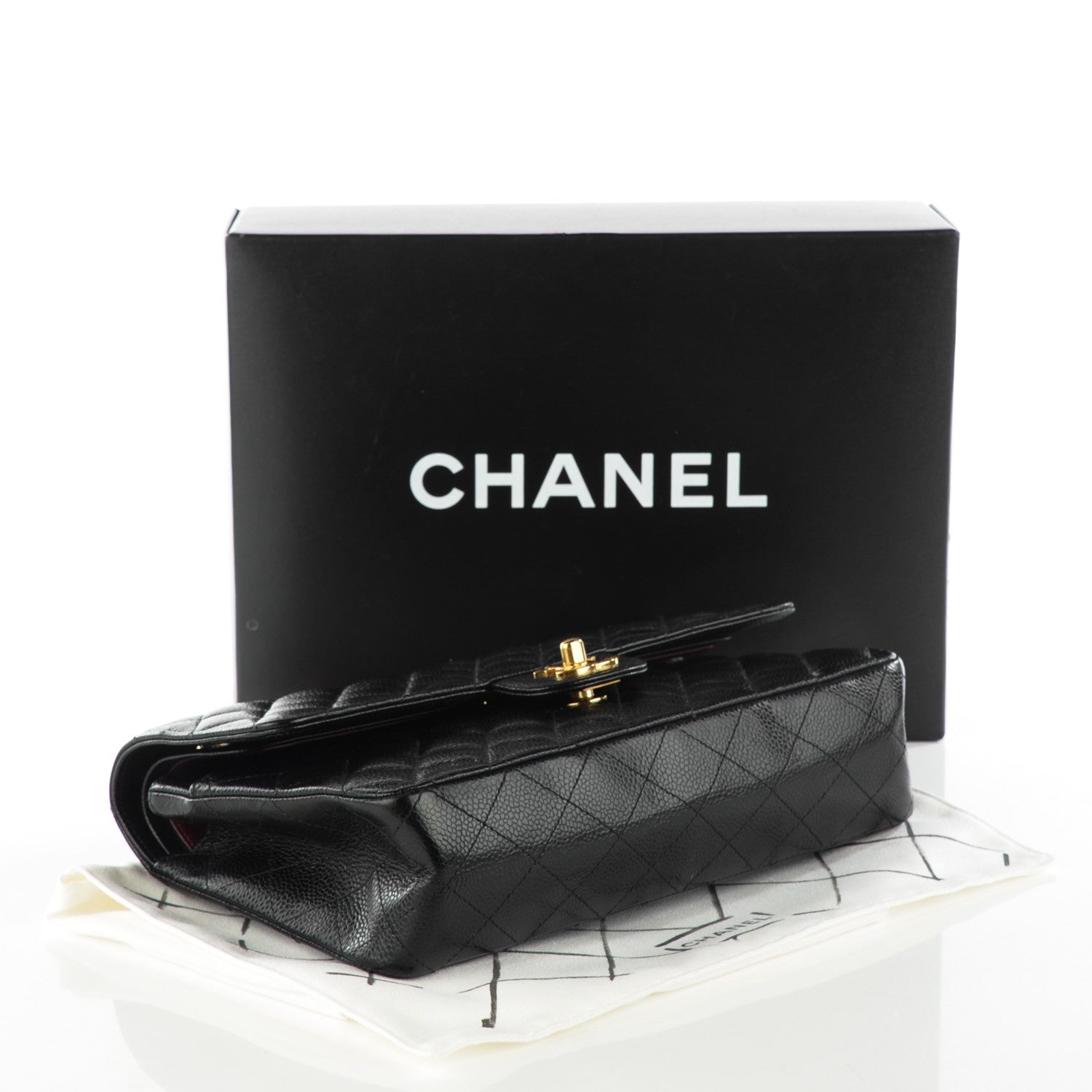 Chanel Caviar Quilted Medium Double Flap Black 4 of 8
