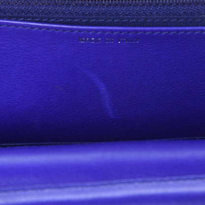 Chanel Calfskin Quilted Fancy CC Wallet On Chain WOC Blue 9 of 10