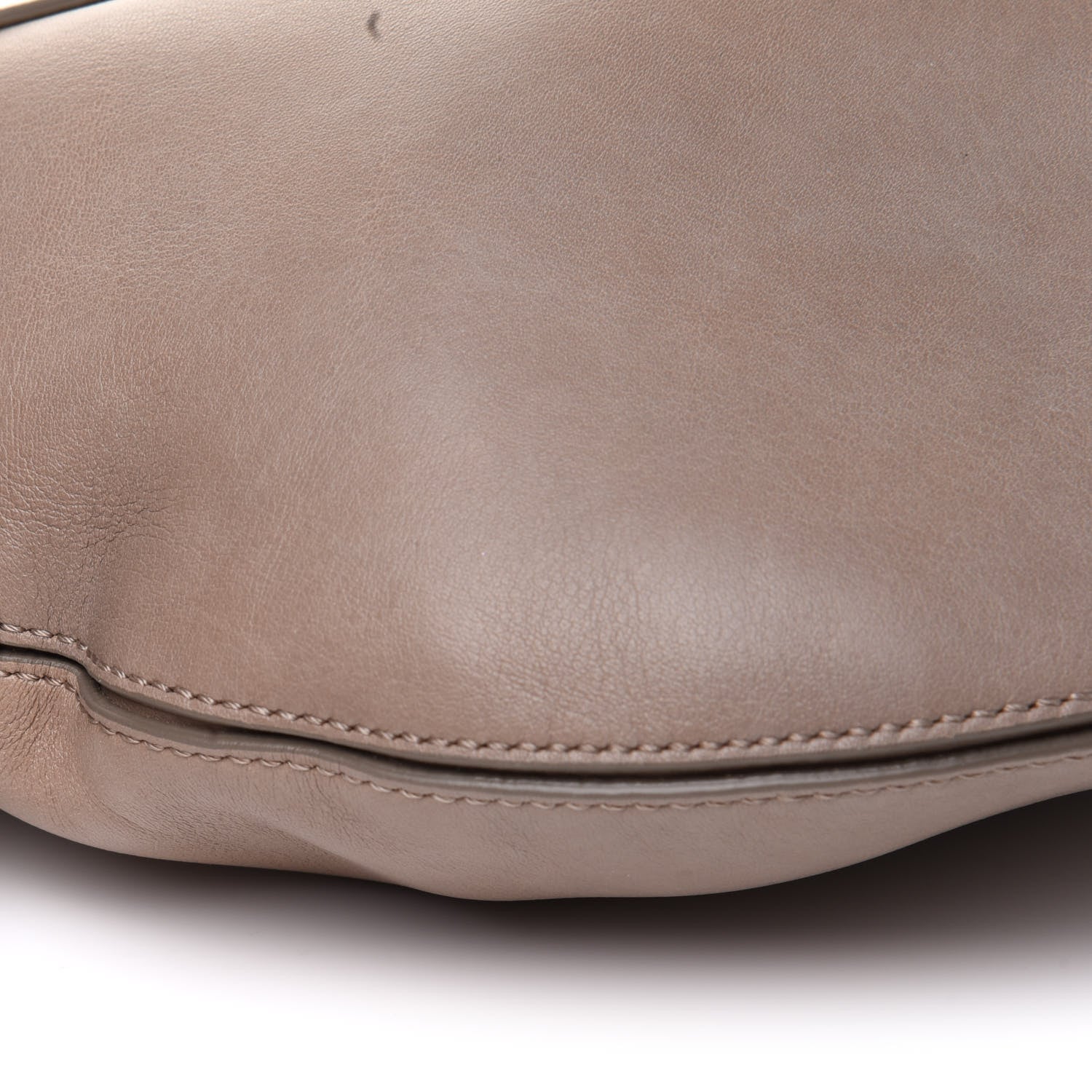 Chloe Grain Calfskin Kiss Hobo Motty Grey 9 of 11