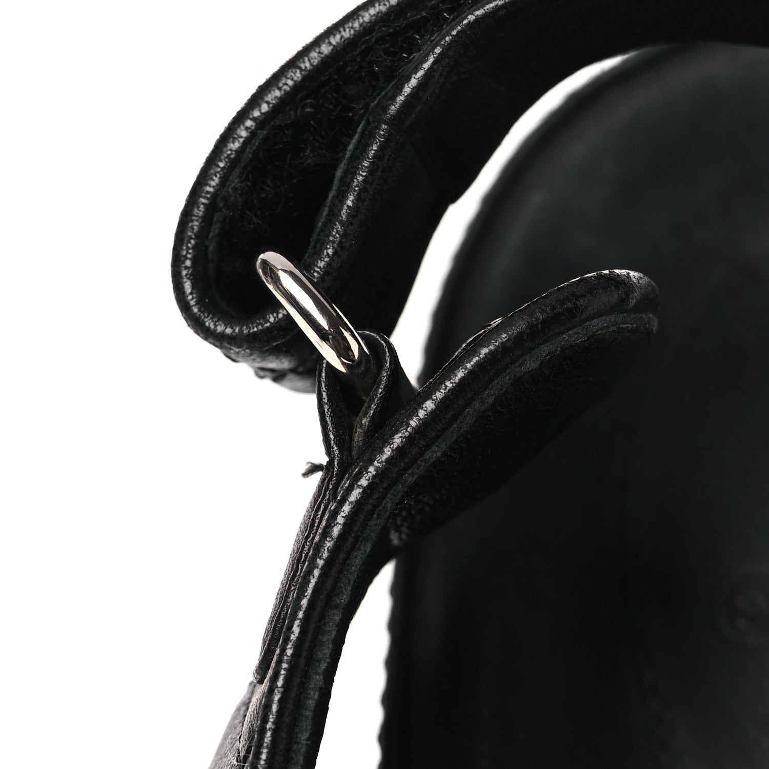 Chanel Lambskin Quilted Velcro Dad Sandals 38.5 So Black 12 of 15