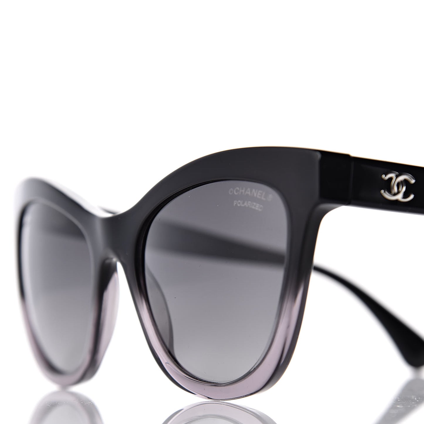 Polarized Acetate CC Cat Eye Summer Sunglasses 5350 Black