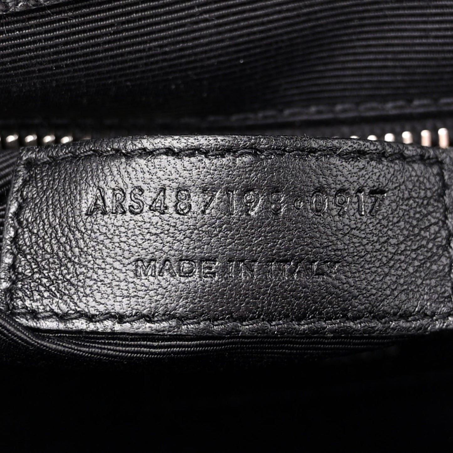 Grain De Poudre Textured Mixed Matelasse Large Triquilt Monogram Satchel Black