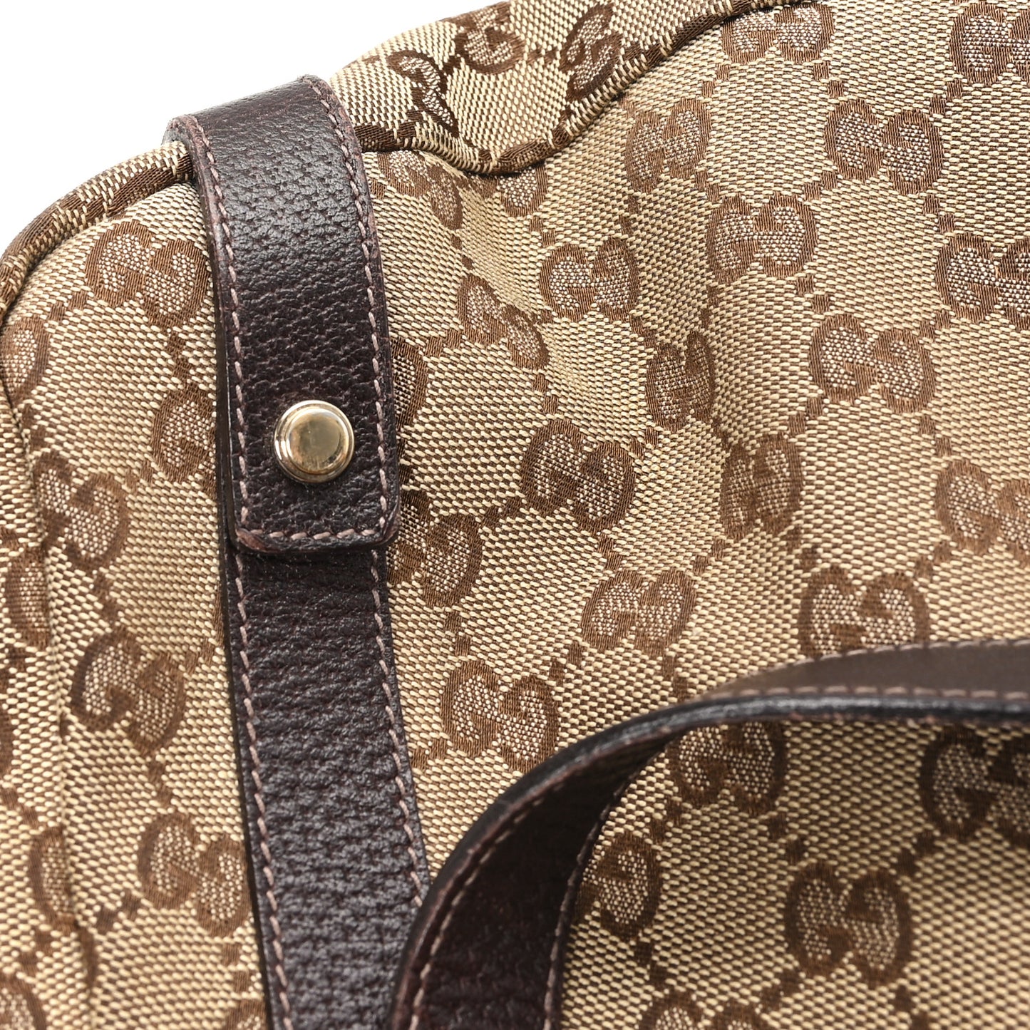 Monogram Medium Abbey Shoulder Bag Dark Brown