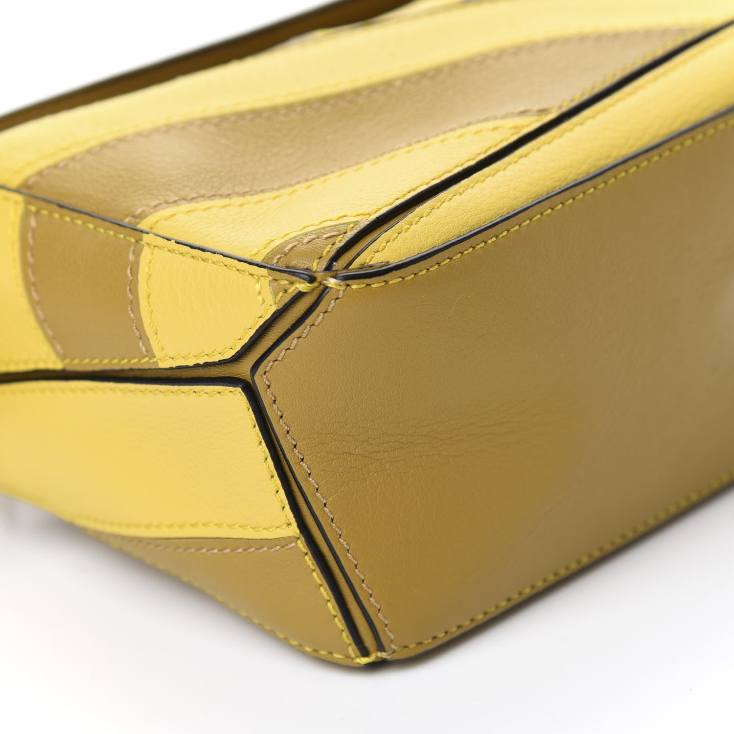 Loewe Calfskin Rugby Mini Puzzle Bag Yellow Ochre 6 of 10