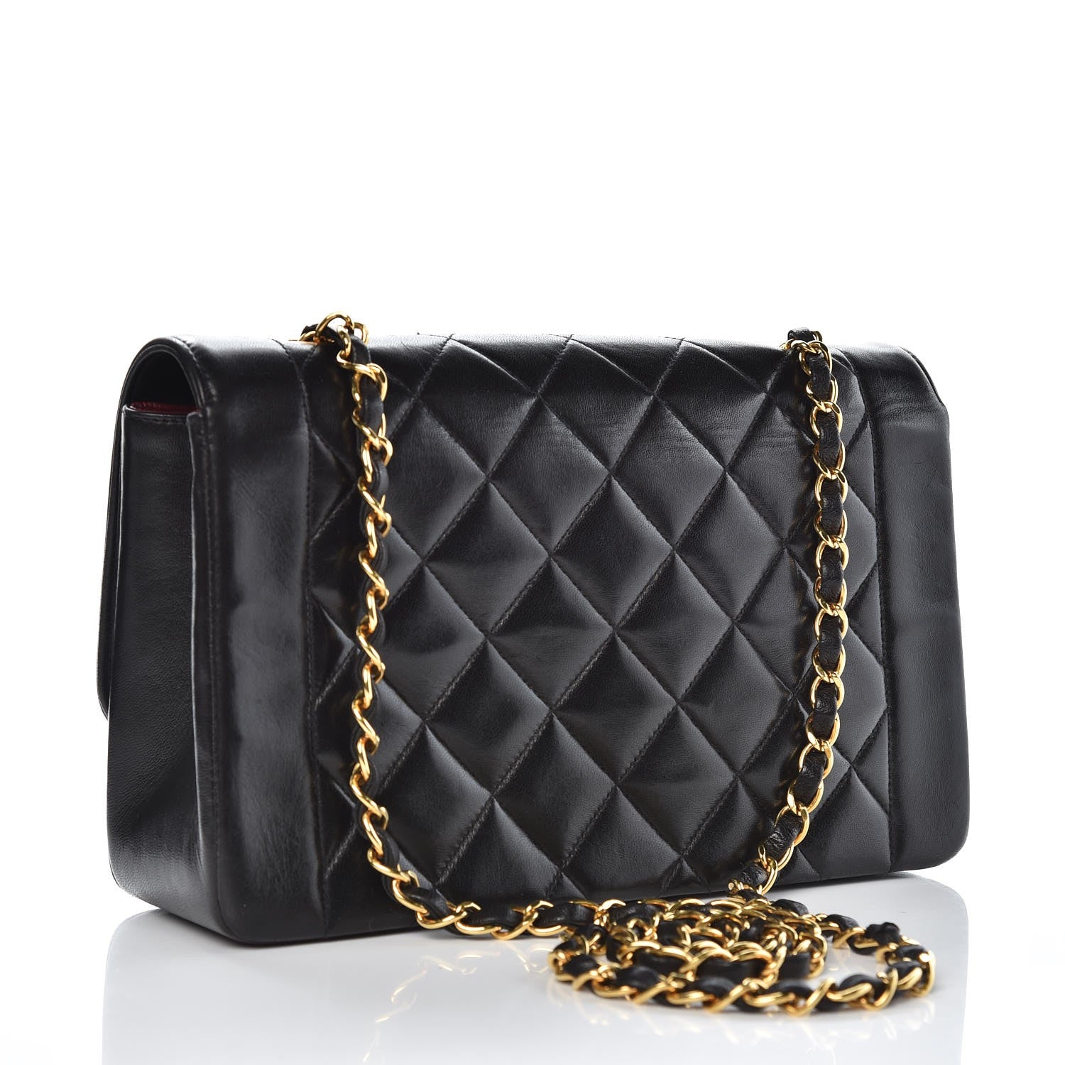 Chanel Lambskin Quilted Medium Single Flap Black 3 of 10