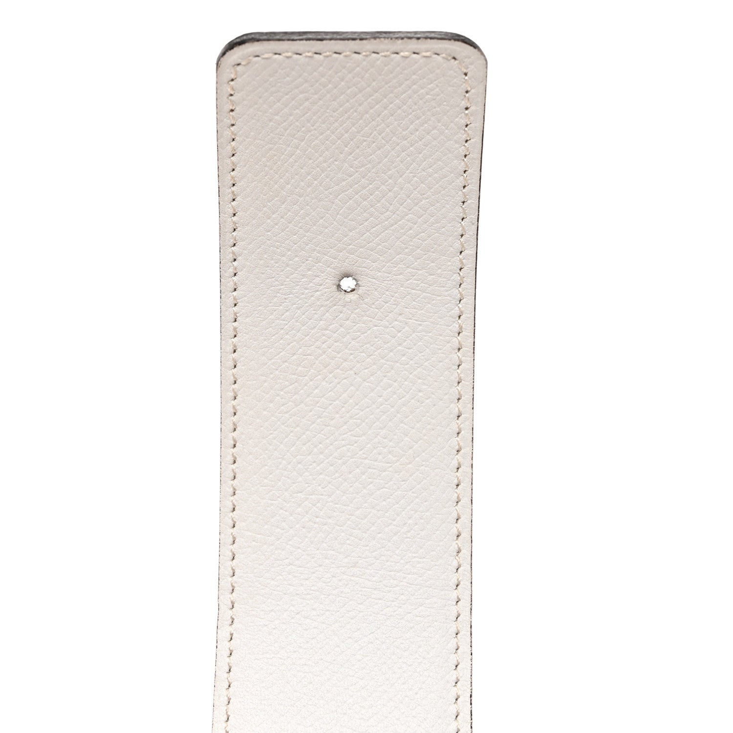 Hermes Epsom 42mm Belt Strap 90 White Etoupe 5 of 9