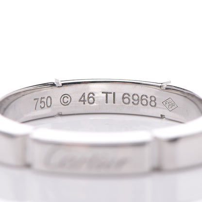 Cartier 18K White Gold 2.5mm Maillon Panthere Wedding Band Ring 46 3.75 4 of 4