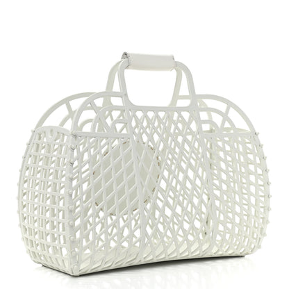 Fendi Recycled Plastic Vitello Liberty Matte Medium Fendi Basket White Ice 3 of 13
