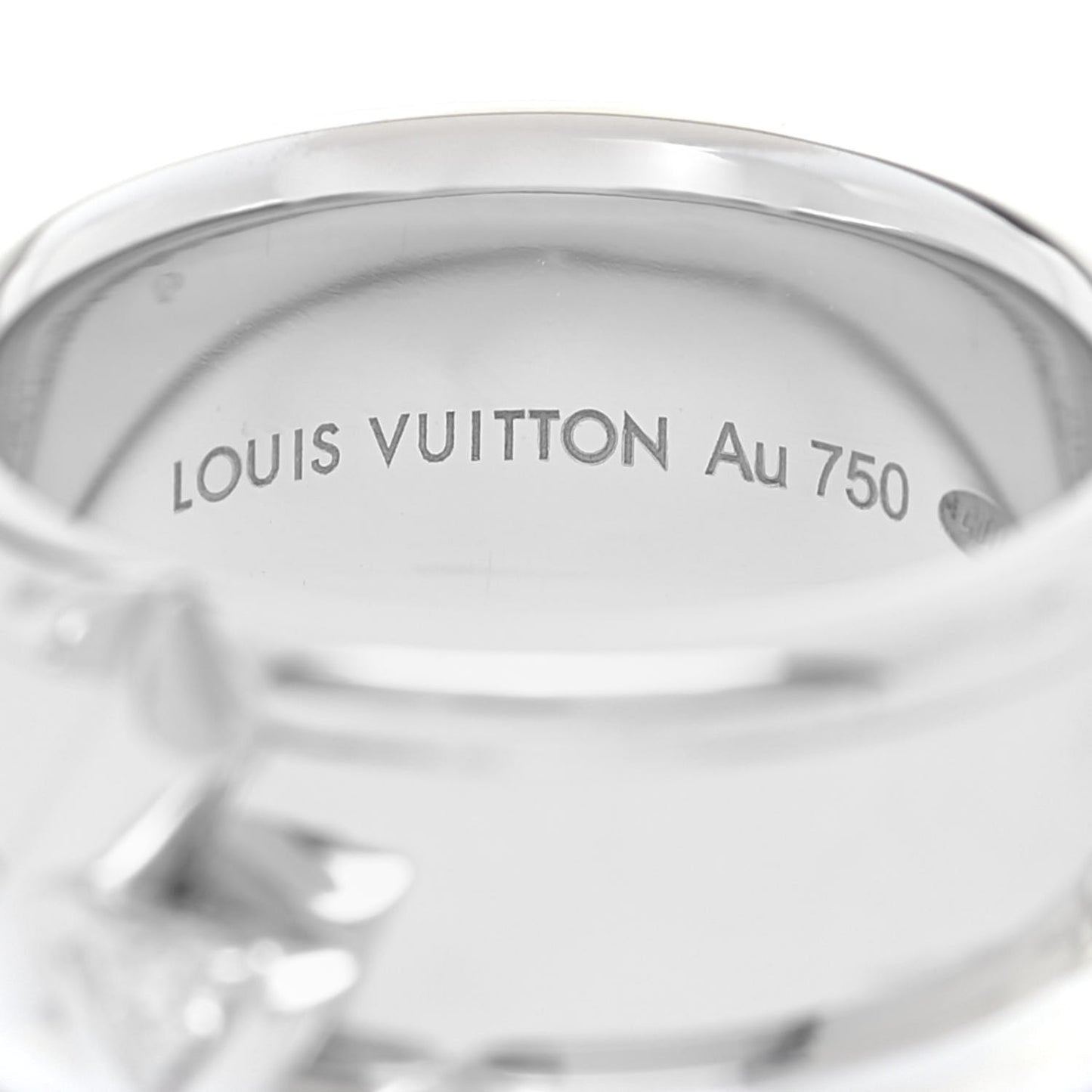 18K White Gold Diamond Volt One Band Ring 53 6.25