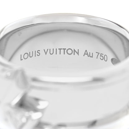 Louis Vuitton 18K White Gold Diamond Volt One Band Ring 53 6.25 4 of 6