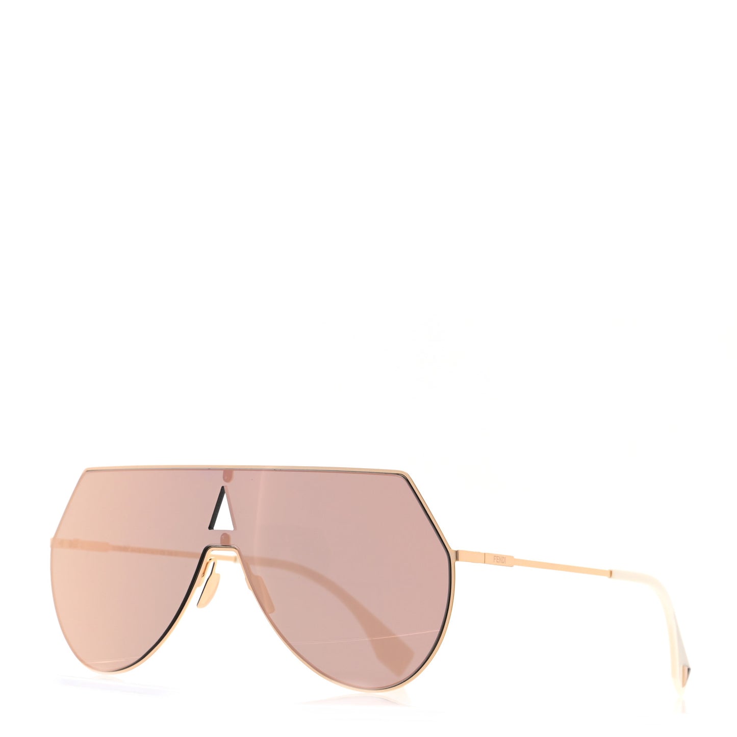 Metal Mirrored Eyeline Sunglasses FF 0193/S Matte Gold