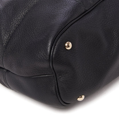 Gucci Deerskin Medium Sienna Bit Tote Black 5 of 8