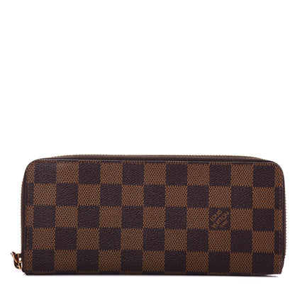 Louis Vuitton Damier Ebene Clemence Wallet Cherry 1 of 7