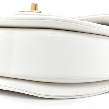 Chanel Calfskin Quilted Moon Messenger White 9 of 12