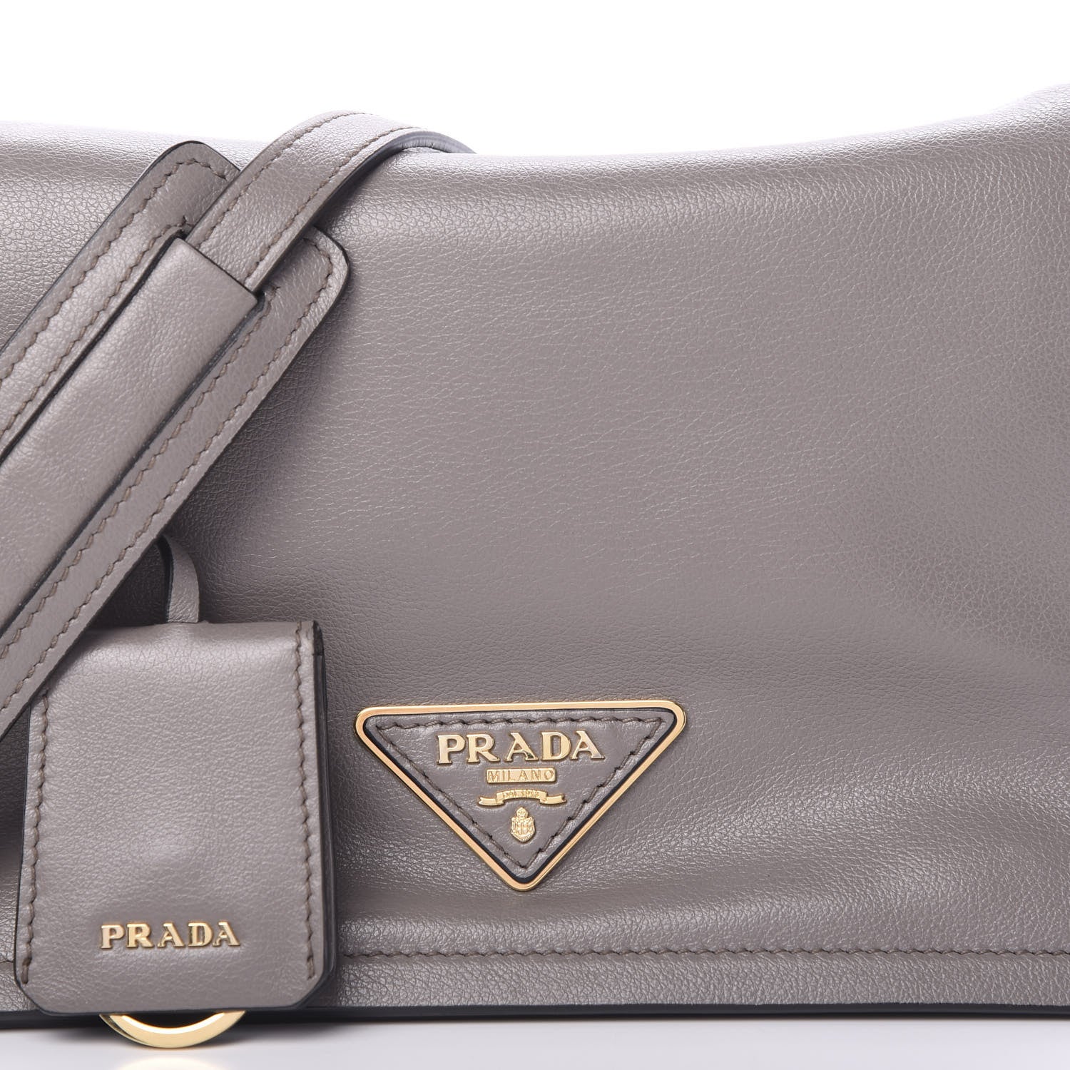 Prada Glace Calf Shoulder Bag Argilla 8 of 10