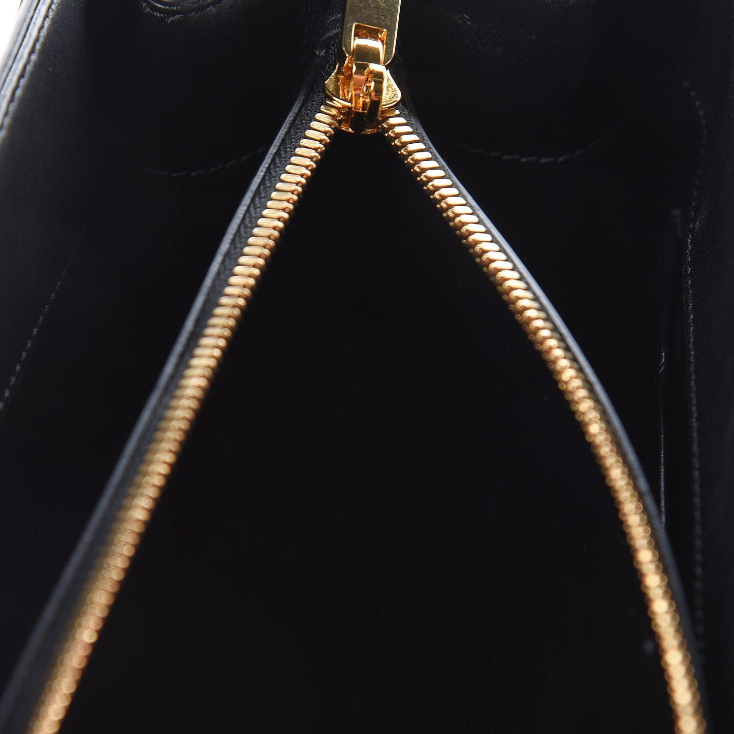 Satinated Calfskin Medium 16 Top Handle Bag Black