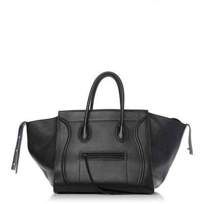 Celine Supple Calfskin Large Phantom Luggage Black 1 of 10
