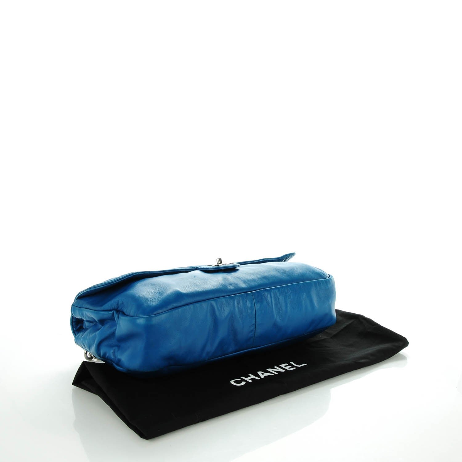 Chanel Lambskin Soft and Chain Large Flap Blue 4 of 8