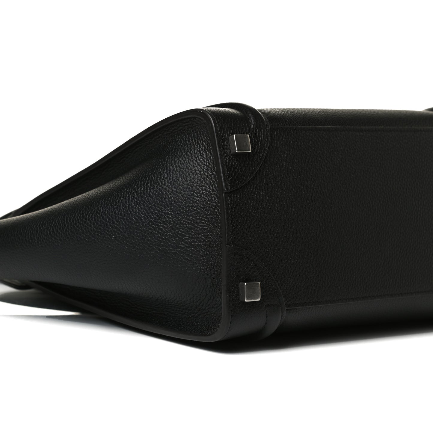 Drummed Calfskin Micro Luggage Black