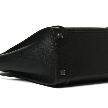 Celine Drummed Calfskin Micro Luggage Black 9 of 16