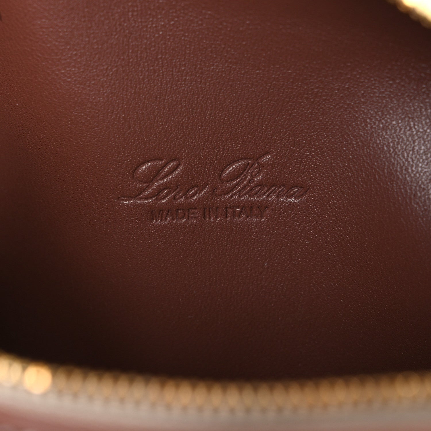 Loro Piana Cotton Linen L19 Extra Pocket Pouch Natural Caramel Sugar 6 of 9
