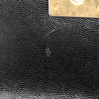 Chanel Caviar Chevron Quilted Small Boy Flap Black 14 of 22