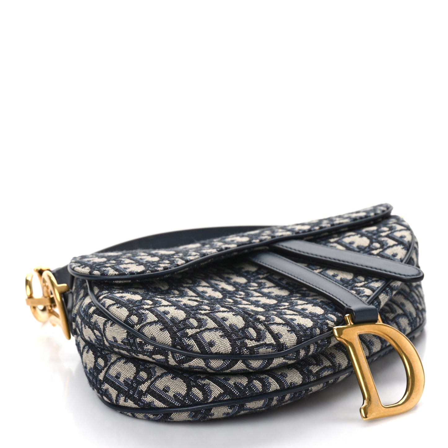 Oblique Saddle Bag Blue