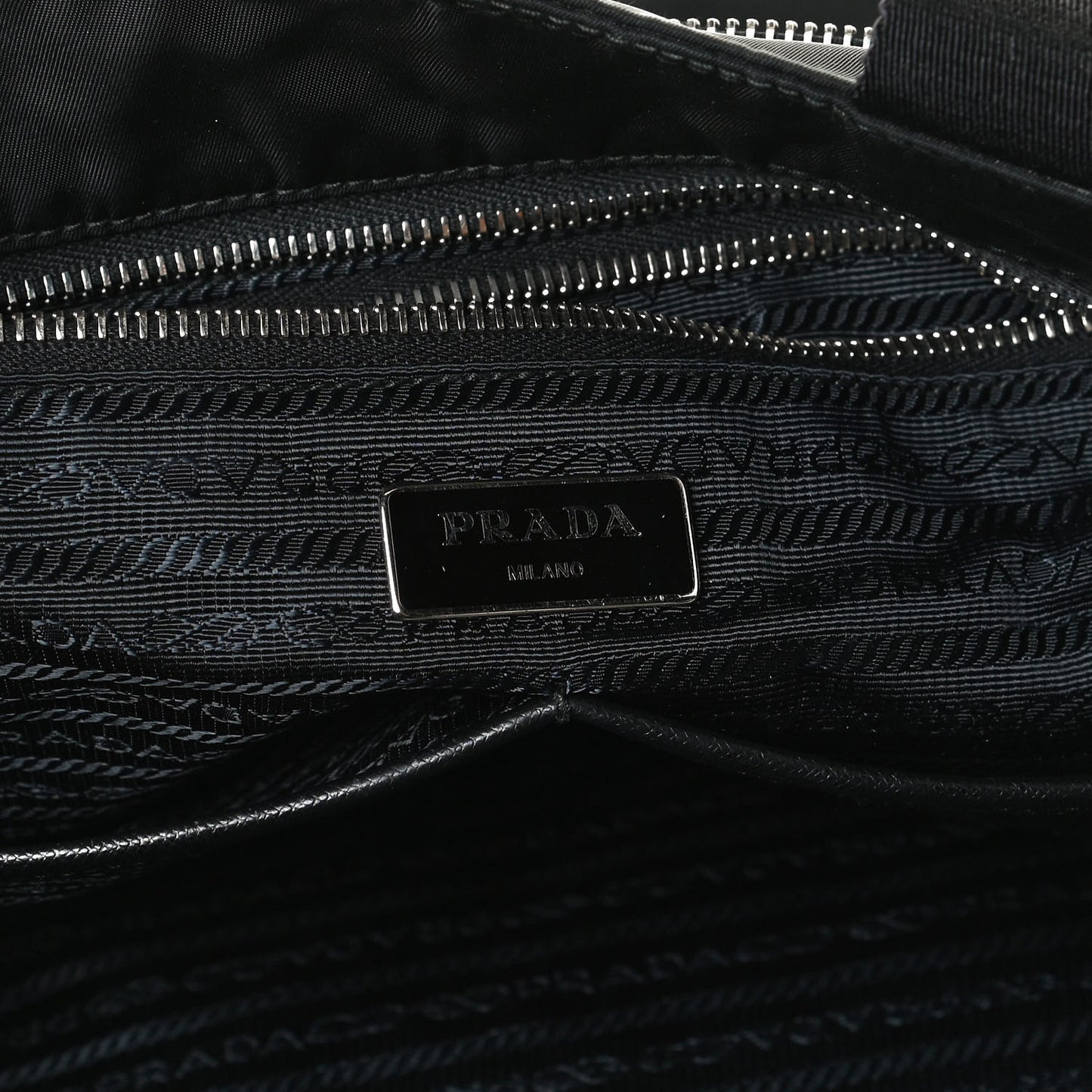 Nylon Vela Baby Bag Black