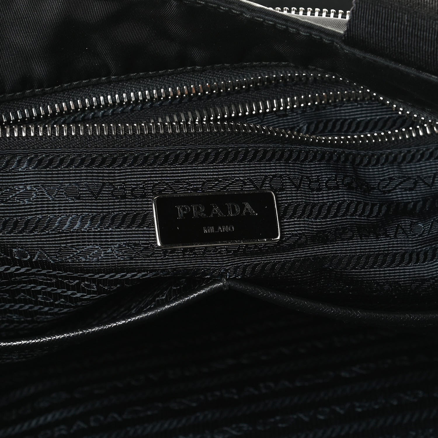 Prada Nylon Vela Baby Bag Black 9 of 12