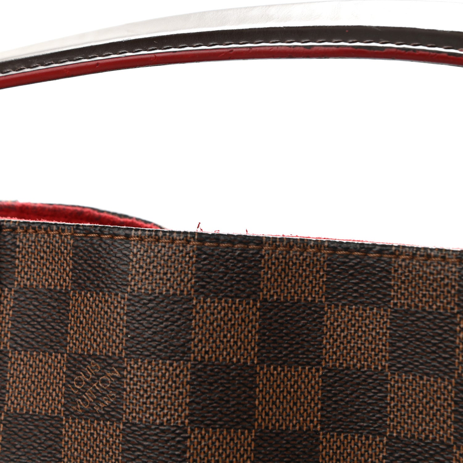 Louis Vuitton Damier Ebene Caissa Hobo Cherry 19 of 20