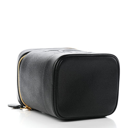 Chanel Caviar Vanity Cosmetic Case Black 4 of 10