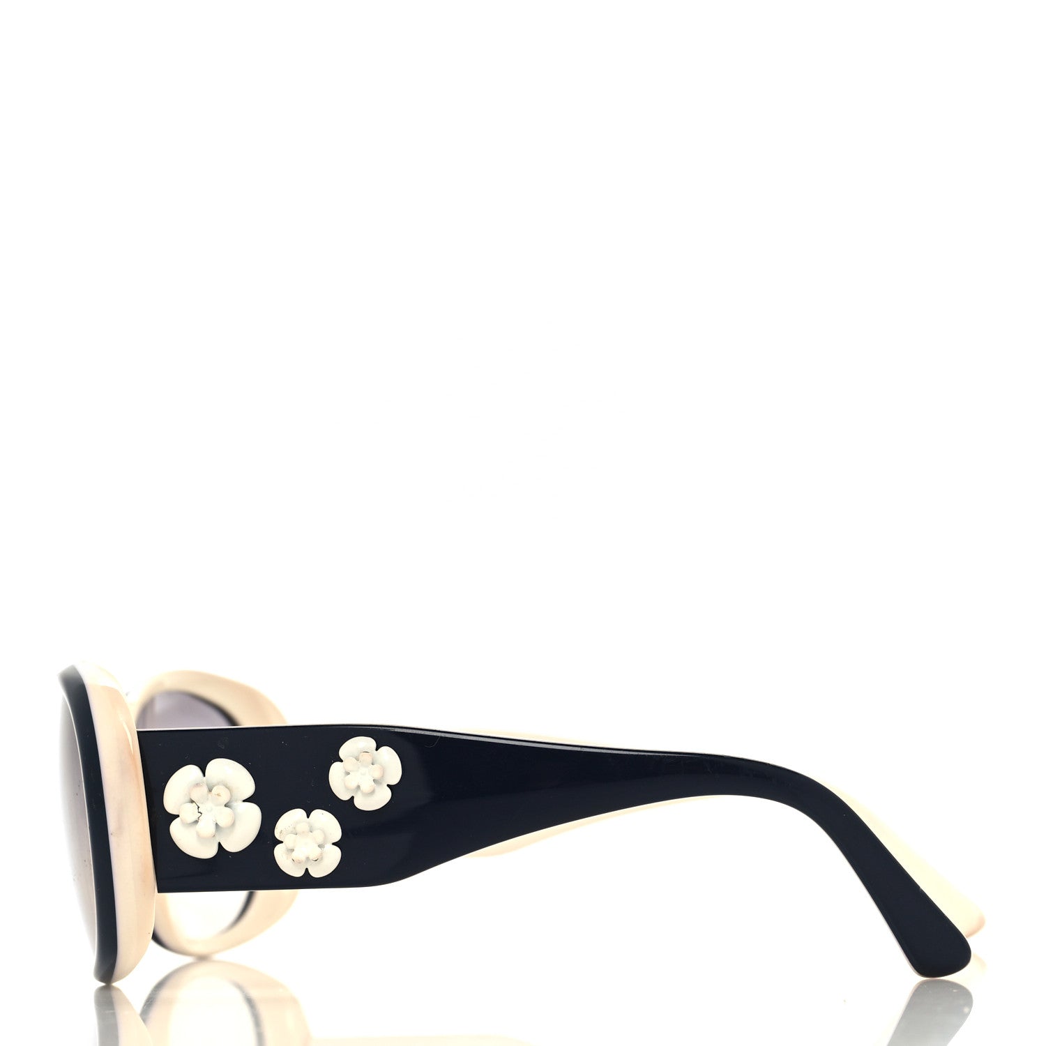 Chanel Camellia CC Sunglasses 5113 Blue White 3 of 9