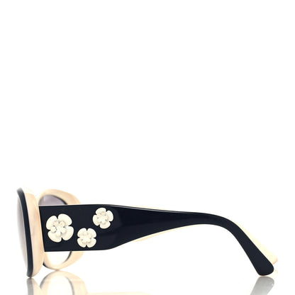 Chanel Camellia CC Sunglasses 5113 Blue White 3 of 9